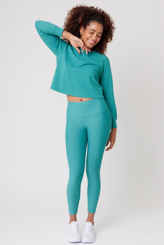 LEGGING ELEGANT HARMONY - Cha verde