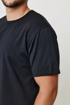 Playera deportiva oversize hombre Gymco T-Shirt Luxe Fit en color negro