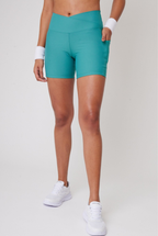 Shorts para gym mujer Short Dynamic Style color cha verde de Gymco