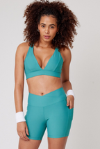 Shorts para gym mujer Gymco Short Dynamic Style en color cha verde