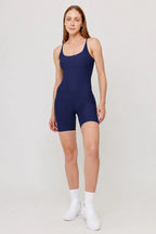 Body deportivo Sand Azul Navy para mujer vista frontal