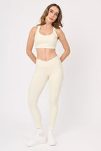 Bra deportivo Diamond Cross Brûlée para mujer vista frontal