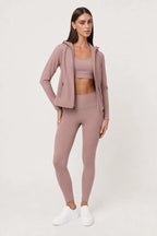 Chamarra deportiva Jacket Ease Twilight Mauve para mujer vista frontal