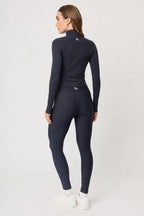 Chamarra deportiva Jacket Elan Preto para mujer vista trasera