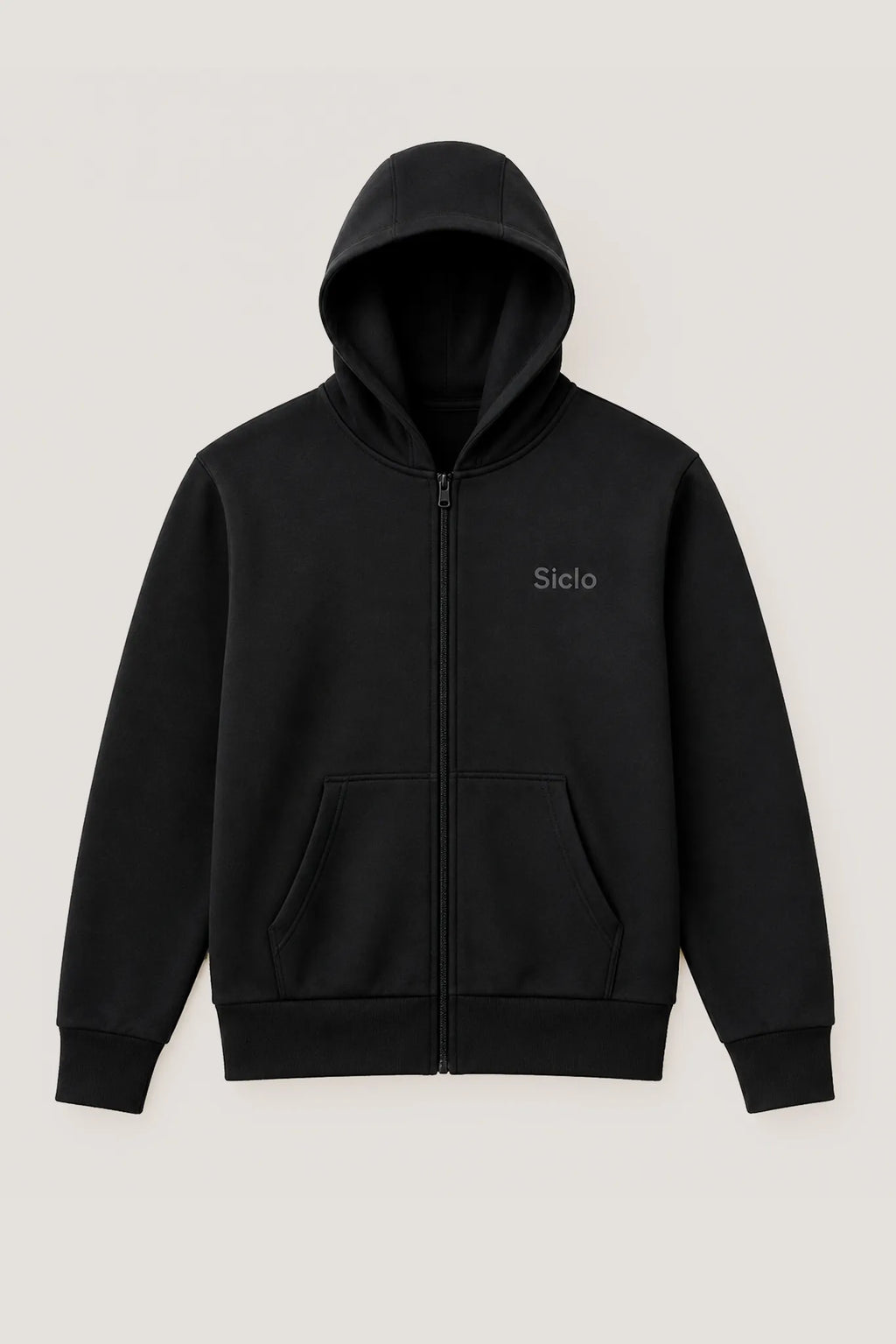 Chamarra unisex Transit negra vista de producto