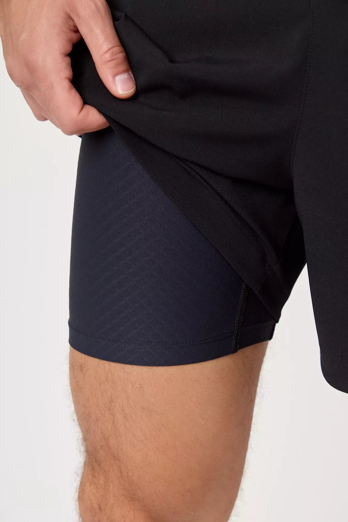 Detalle de short interior del Short Range negro