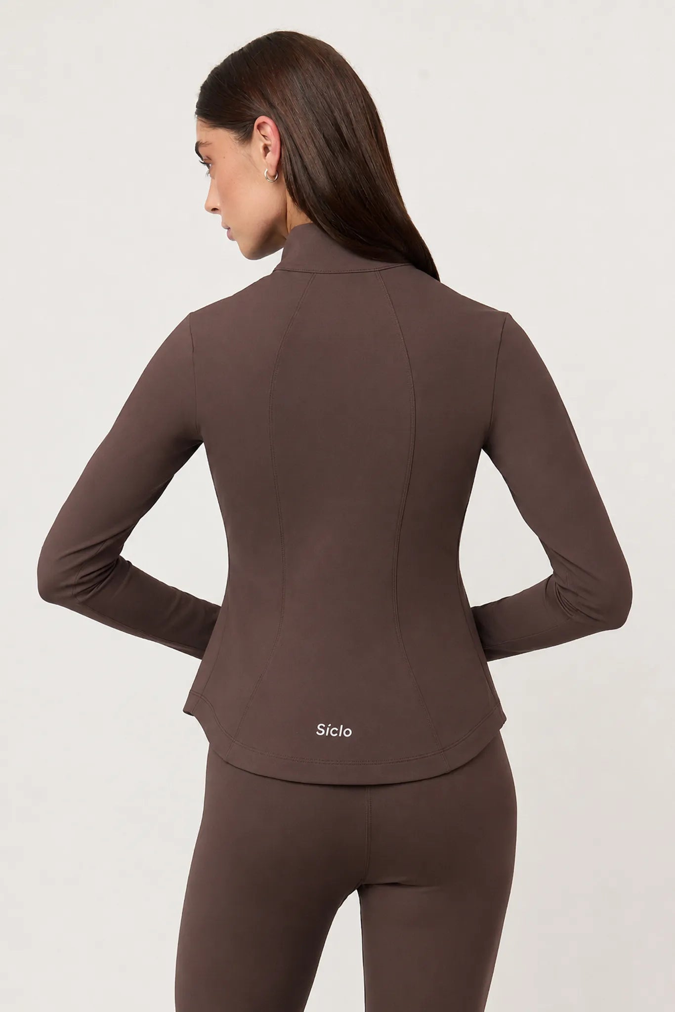 Jacket Ease Seal Brown para mujer vista trasera