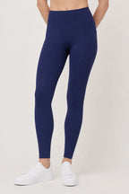 Legging Aling Azul Navy para mujer vista lateral