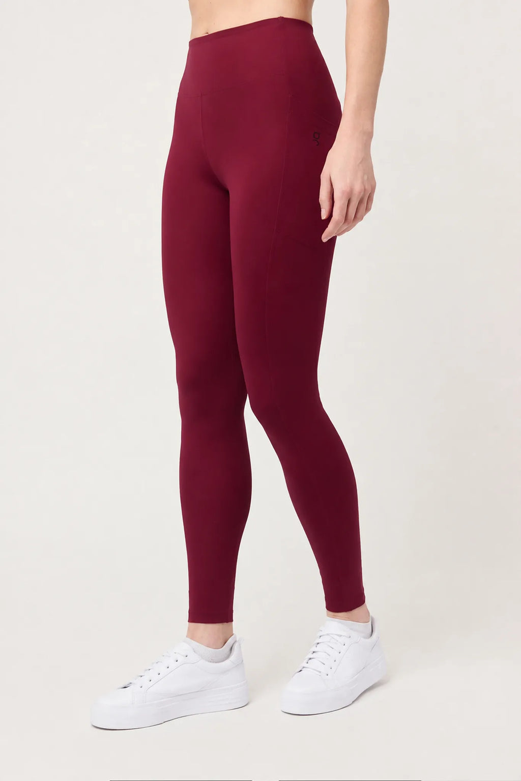 Legging Aling Cerezo Oscuro para mujer vista lateral