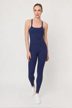Legging deportivo Aling Azul Navy para mujer vista frontal