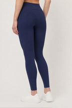 Legging deportivo Aling Azul Navy para mujer vista trasera