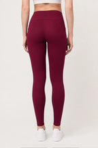 Legging deportivo Aling Cerezo Oscuro para mujer vista trasera
