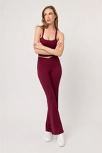 Legging deportivo Ember Cerezo Oscuro para mujer vista frontal