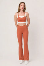 Legging Ember Terracota para mujer vista lateral