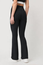 Legging deportivo Ember negro para mujer vista trasera