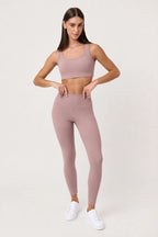Legging deportivo Pace Twilight Mauve para mujer vista frontal