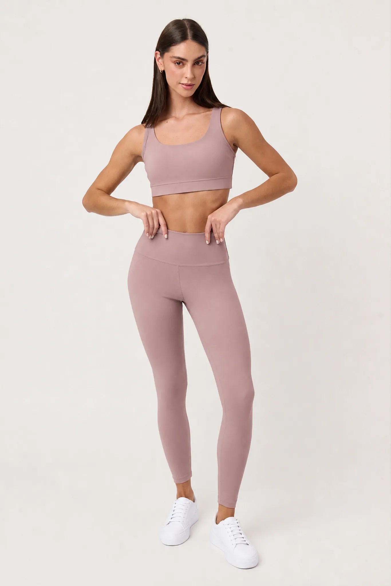 Legging deportivo Pace Twilight Mauve para mujer vista frontal