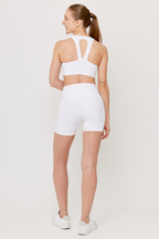 Shorts para gym mujer Gymco Short Dynamic Style en color blanco