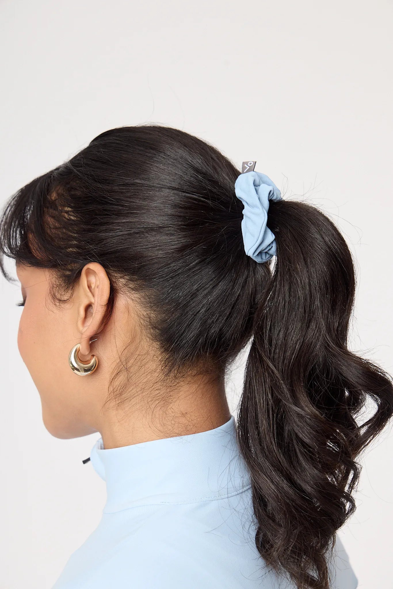 Scrunchie Scrunch & Glow Polo Blue para coleta