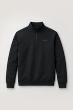 Sudadera unisex Tempo Half Zip negra vista de producto