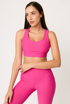 Top fitness mujer Gymco Top Spine en color joy