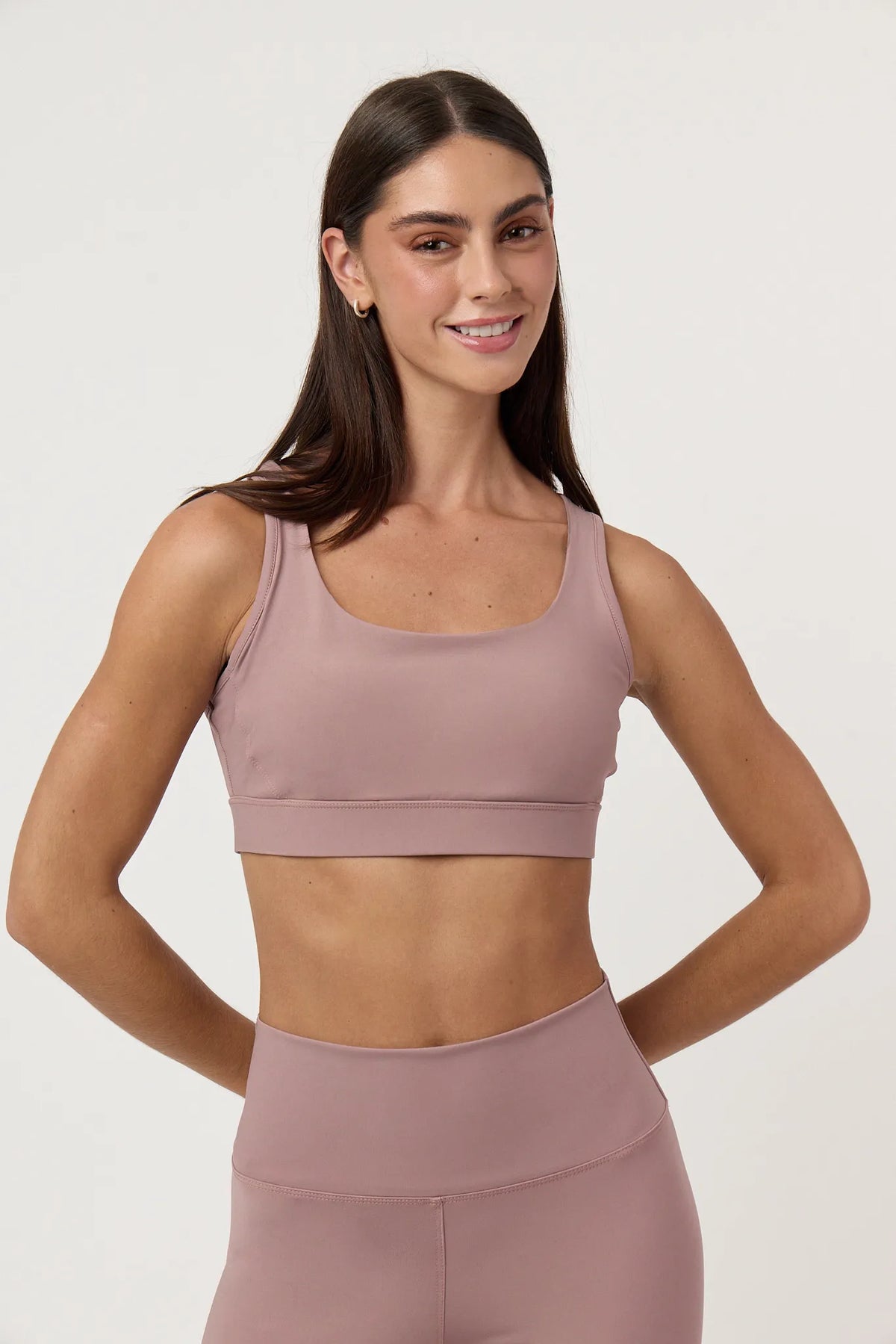 Top deportivo Pulse Twilight Mauve para mujer vista frontal