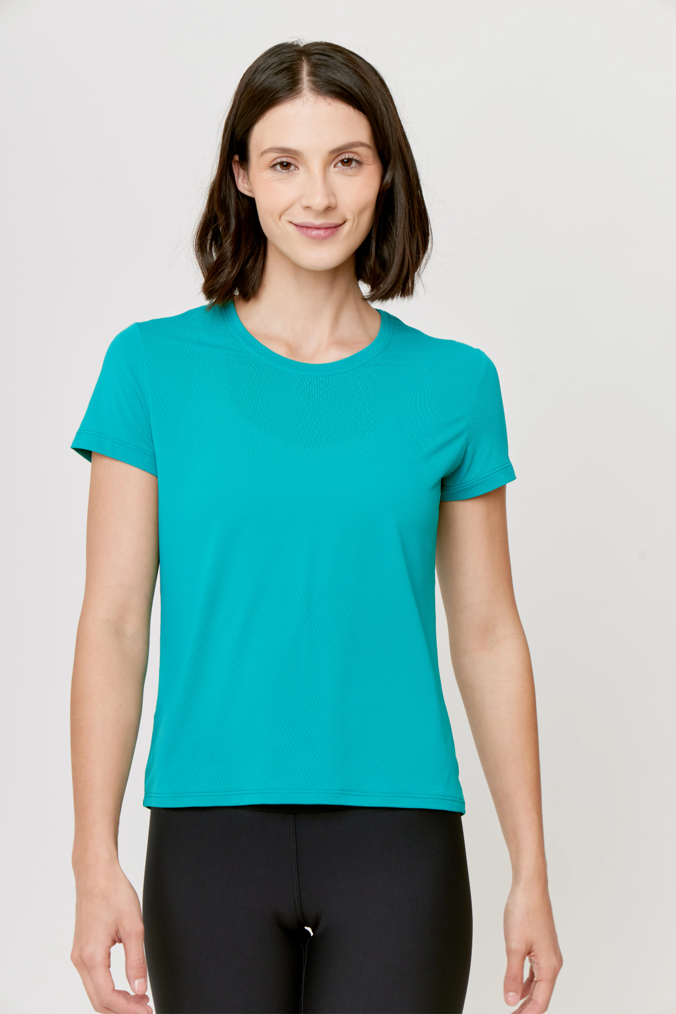 Blusa deportiva mujer Soft Cool Comfort color Teal Blue de Gymco