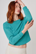 Sudadera cruzada mujer Sudadera Cross Glam color Cha Verde de Gymco