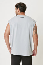 T-Shirt Air Flex color Plata de Gymco, playera deportiva sin mangas hombre