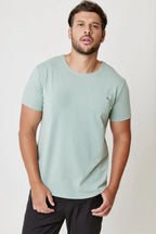 Playera deportiva con bolsillo hombre Gymco T-Shirt Pocket Fit en color Aloe