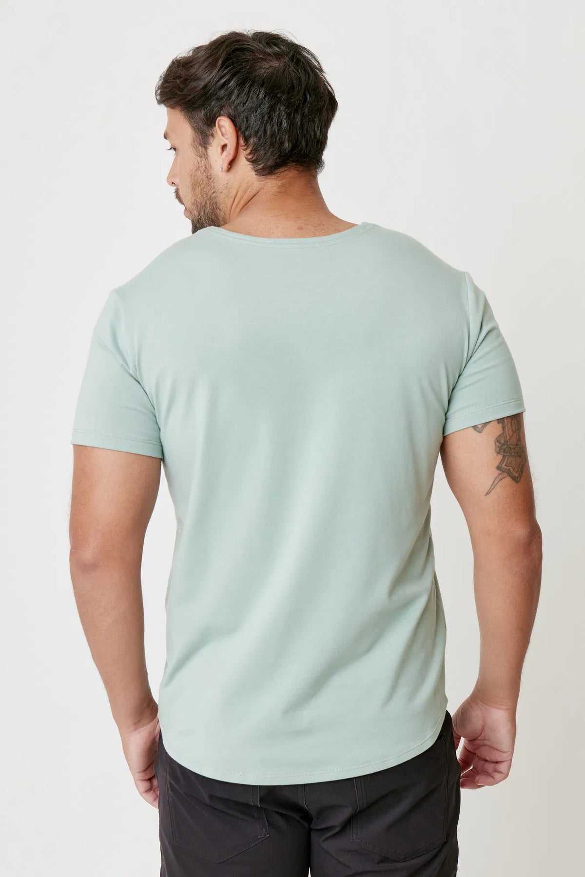 T-Shirt Pocket Fit Aloe, playera deportiva con bolsillo hombre Gymco