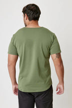 Playera deportiva con bolsillo hombre T-Shirt Pocket Fit color Cipres de Gymco