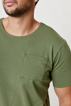 T-Shirt Pocket Fit Cipres, playera deportiva con bolsillo hombre Gymco