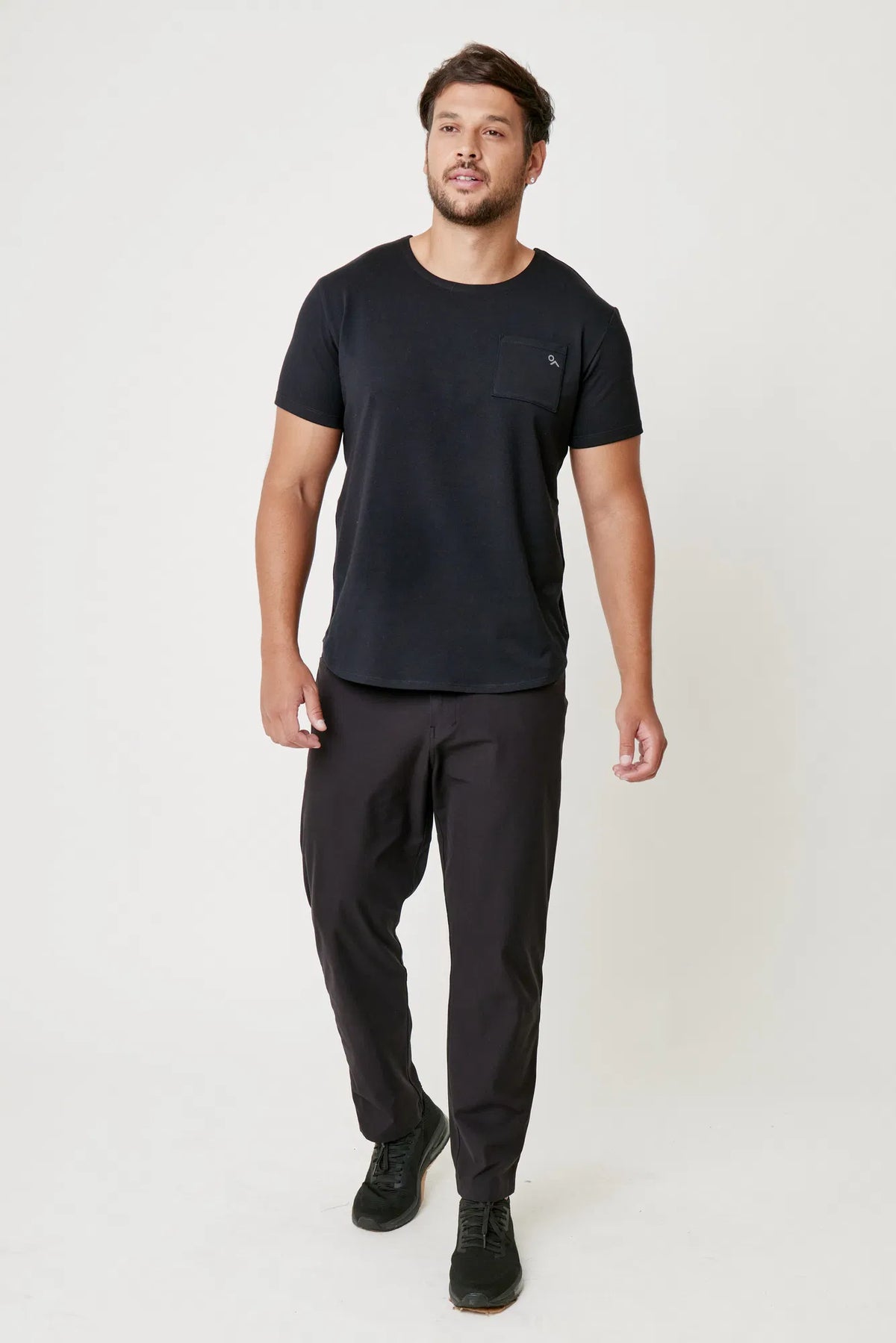 Playera deportiva con bolsillo hombre T-Shirt Pocket Fit color Negro de Gymco