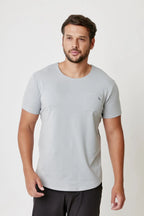 T-Shirt Pocket Fit Plata, playera deportiva con bolsillo hombre Gymco